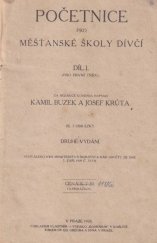 kniha Početnice pro měšťanské školy dívč. Díl I, (Pro 1. tř.), s.n. 1920