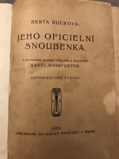 kniha Jeho oficielní snoubenka, Miloslav Nebeský 1925