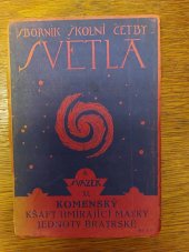 kniha Kšaft umírající matky Jednoty bratrské, I.L. Kober 1919