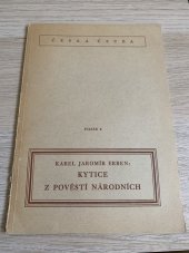 kniha Kytice z pověstí národních, Školní nakladatelství pro Čechy a Moravu 1944