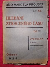 kniha Hledání ztraceného času Sv. 6. - Uvězněná 2, Jan Fromek 1929