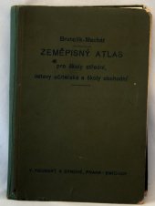 kniha Zeměpisný atlas pro školy střední, ústavy učitelské a školy obchodní 194 mapy, mapky a plány na 60 listech, Neubert a synové 1935