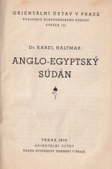 kniha Anglo-egyptský Súdán, Orientální ústav 1938