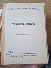 kniha Vyučovací metody určeno pro posl. fak. filozof., SPN 1985