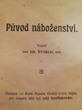 kniha Původ náboženství, Volná myšlenka 1909