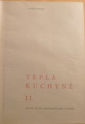 kniha Teplá kuchyně. 2. díl, Státní zdravotnické nakladatelství 1965