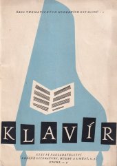 kniha Klavír Katalog hudebnin, SNKLHU  1957