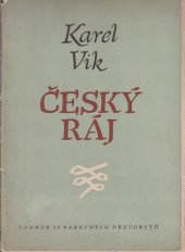 kniha Český ráj Soubor barevných dřevorytů, Nakl. KNV 1954