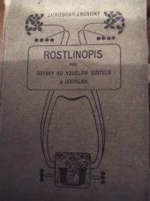 kniha Rostlinopis pro ústavy ku vzdělání učitelů a učitelek, Česká grafická Unie 1902