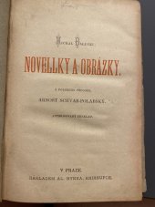 kniha Novellky a obrázky, Alois Hynek 1887