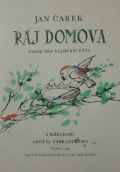kniha Ráj domova Verše pro nejmenší děti : Pro předškolní věk, SNDK 1956