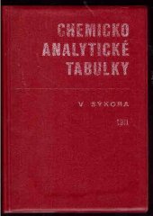 kniha Chemickoanalytické tabulky Určeno [též] stud. prům. a vys. škol chemických, SNTL 1976