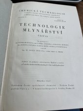 kniha Technologie mlynářství. Část II, Česká společnost chemická 1945