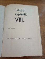 kniha Šaldův zápisník VIII. (1935-1936), Otto Girgal 1936