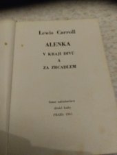 kniha Alenka v kraji divů a za zrcadlem, Státní nakladatelství dětské knihy 1961