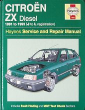 kniha Citroën ZX Diesel Service and Repair Manual, Haynes Publishing 1995