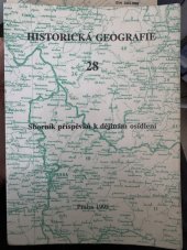 kniha Historická geografie 28, Historický ústav Akademie věd České republiky 1995
