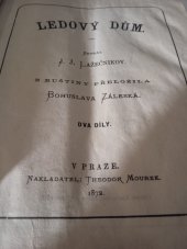 kniha Ledový dům, Theodor Mourek 1872