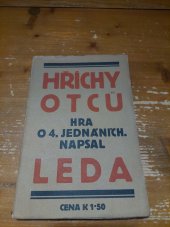 kniha Hříchy otců hra o 4 jednáních, Antonín Reis 1912