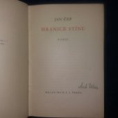 kniha Hranice stínu román, Melantrich 1936