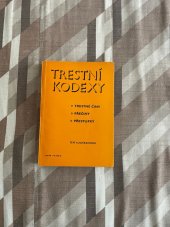 kniha Trestní kodexy Trestné činy, Přečiny, Přestupky, Naše vojsko 1979