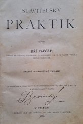 kniha Stavitelský praktik, J. Pacold 1887