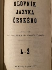 kniha Slovník jazyka českého 2. - L-Ž, Fr. Borový 1937