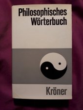 kniha Philosophisches Wörterbuch, Alfred Kröner Verlag 1965