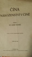 kniha Čína Náboženství v Číně, Kotrba 1921