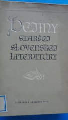 kniha Dejiny staršej slovenskej literatúry , SAV 1958