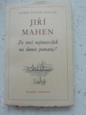 kniha Za nocí nejtmavších na slunce pamatuj!, Mladá fronta 1955
