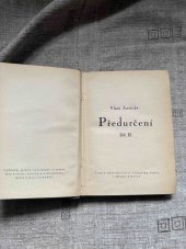 kniha Předurčení 2., František Šupka 1943