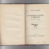 kniha Rozmarné svatby v přírodě, A. Král 1926