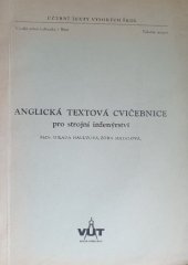 kniha Anglická textová cvičebnice pro strojní inženýrství, VUT 1973