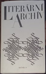 kniha Literární archív  ročník 24, Sborník památníku národního písemnictví, Památník národního písemnictví 1990