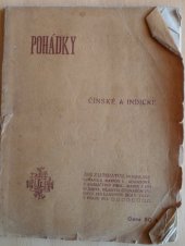 kniha Pohádky čínské a indické, Jan Laichter 1911