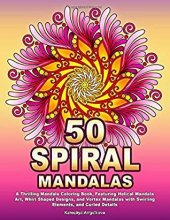 kniha 50 spiral mandalas, s.n. 2019