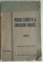 kniha Premiers éléments de la conversation française A l' usage de l' enseignement secondaire tchéque, Kopecký 1911