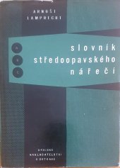 kniha Slovník středoopavského nářečí, Krajské nakladatelství 1963