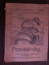 kniha Pomněnky, Jan Svátek 1919
