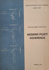 kniha Moderní pojetí koherence, vlastním nákladem 1971