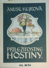 kniha Příležitostné hostiny. Díl druhý, Pražská akciová tiskárna 1931