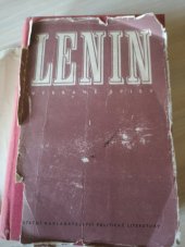 kniha Vybrané spisy ve dvou svazcích. Sv. 1, SNPL 1954