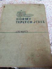 kniha Normy teplých jídel, Vydavatelství obchodu 1961