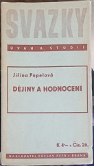kniha Dějiny a hodnoty, Václav Petr 1940