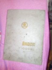 kniha Dílenská příručka Škoda 1000 MB, AZNP Mladá Boleslav 1964