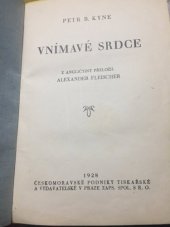 kniha Vnímavé srdce, Českomoravské podniky tiskařské a vydavatelské 1928