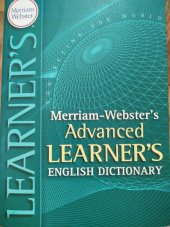 kniha Merriam-Webster's Advanced Llearner's english dictionary , Library of Congress  2008