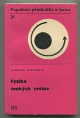 kniha Fyzika tenkých vrstev, SNTL 1973