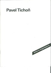 kniha Pavel Tichoň what is important is, Houdek 